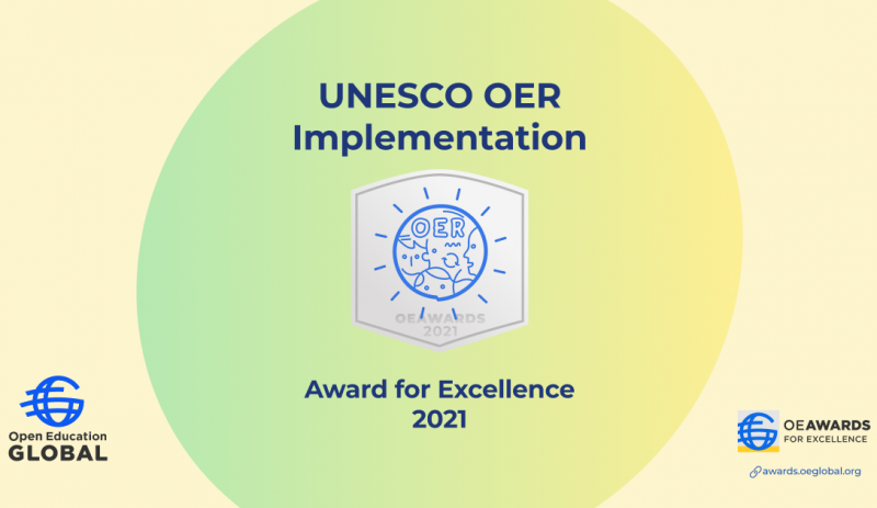 OE Awards 2021 UNESCO OER Implementation Winner announced