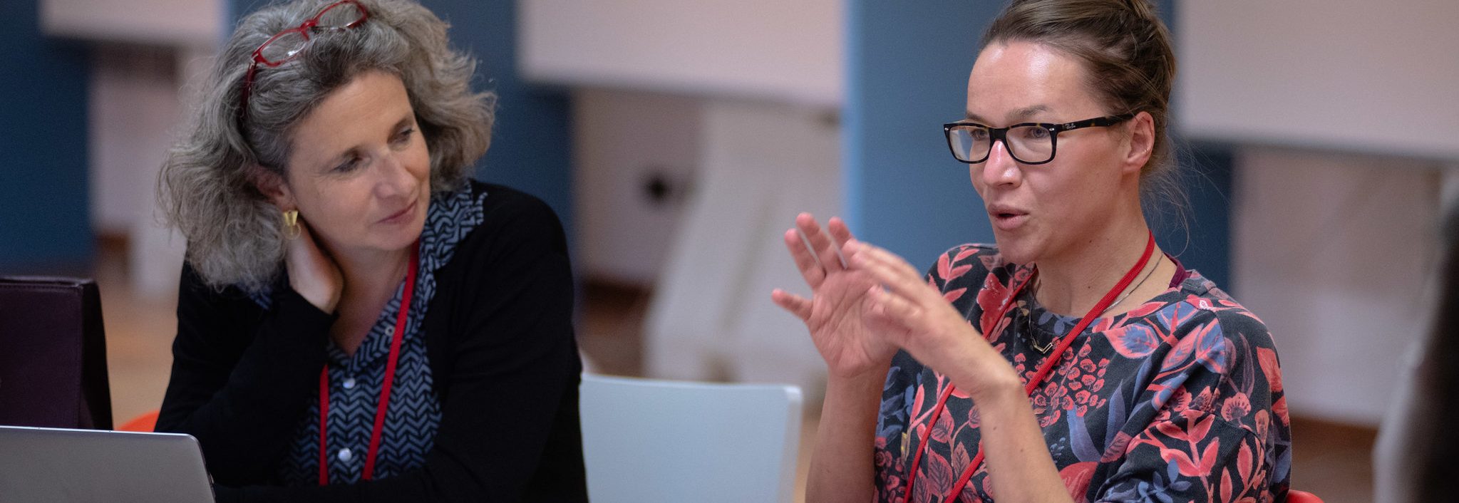 Two women in a workshop