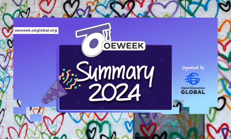 OE Week 2024 – 281 global events to celebrate Open Education!