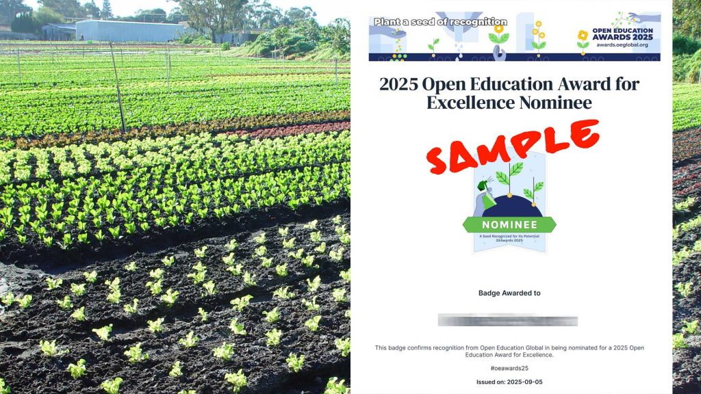 All OEAwards Nominees Listed and Badged